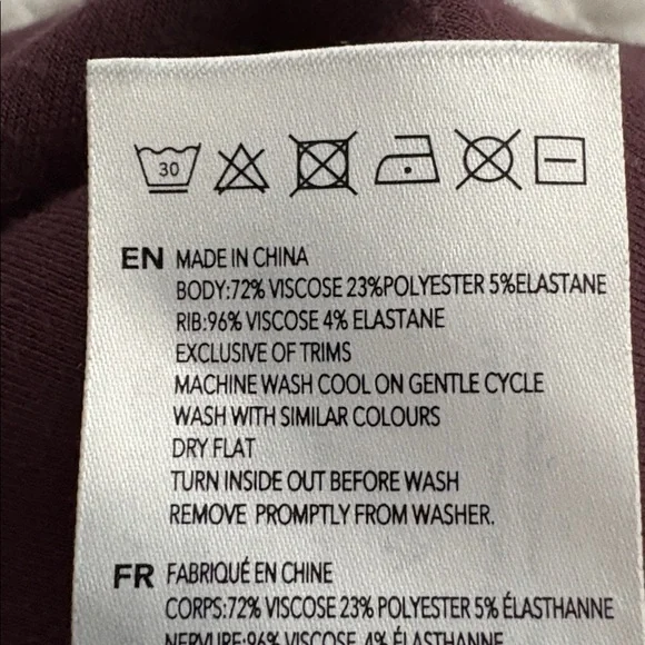 Varley Deep Burgundy /maroon High Neck Top - Picture 10 of 13